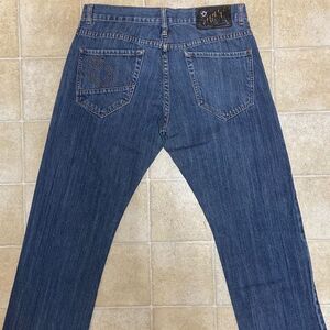 Vintage Rusty Medium Blue Straight Jeans Size 34 X 34 Y2K